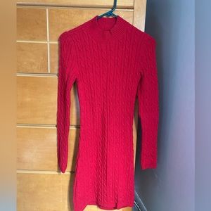 Hollister red sweater Dress